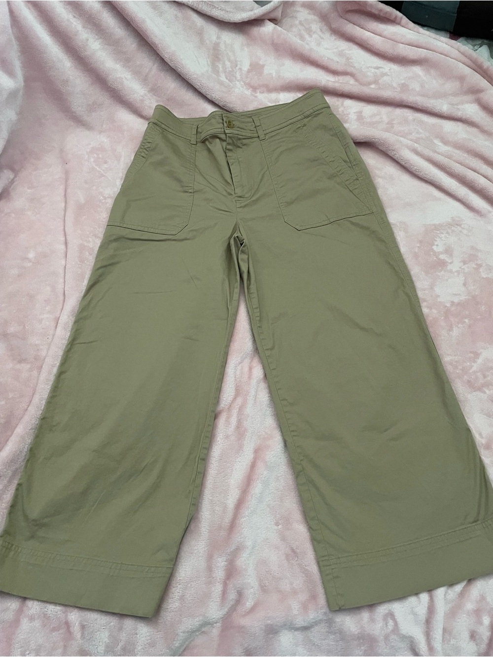 Ralph Lauren Olive Green Wide Leg Capris